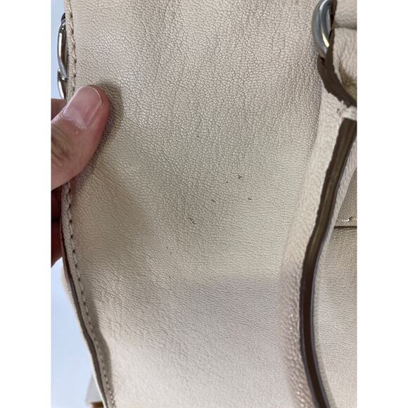 MICHAEL KORS HAMILTON LARGE IVORY LEATHER SHOULDER BAG - Picture 7 of 16